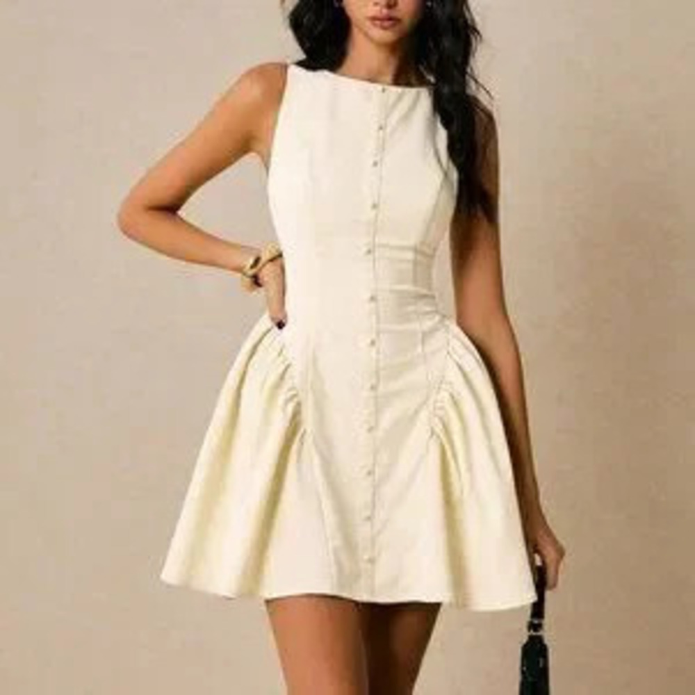 Apricot Casual Women's Sleeveless Mini Dress
